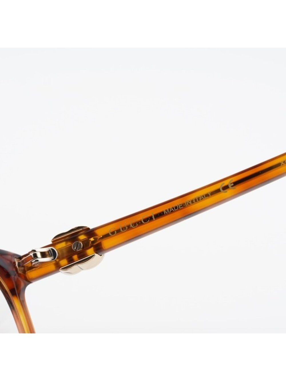 Gucci GG1075O 002 Eyeglasses Light Havana 48mm Square Frame - Picture 8 of 10